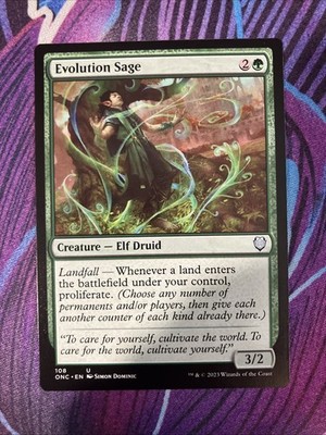 Evolution Sage (NM) Commander: Phyrexia: All Will Be One  MTG