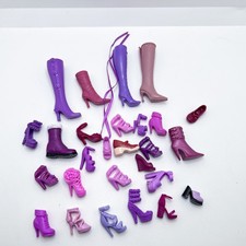 Barbie Fashionista  Fashion Fever Doll Purple Single Shoes Only Lot Heels Boot