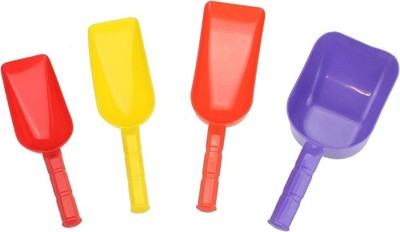 Mehrzweck Kunststoff Messlöffel Set 4 Stück Süßigkeiten Mehl Eis Lebensmittel Schaufel