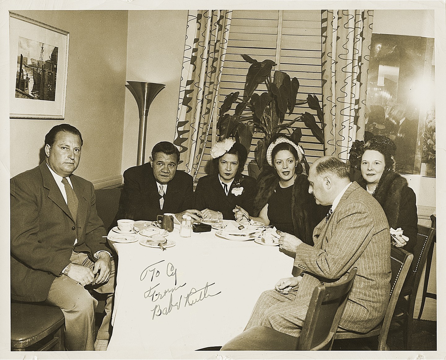 Babe Ruth Autographed Signed New York Yankees TYPE 1 Original 8x10 Vintage Photo Yankees PSA/DNA 