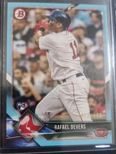  2018 Bowman Rafael Devers #25 Sky Blue 452/499 Rookie RC Boston Red Sox 