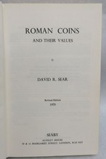 ROMAN COINS AND THEIR VALUES COIN BOOK BY DAVID R. SEAR REVISED 1970
