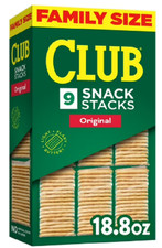 Club Snack Stacks Original Crackers, Lunch Snacks, 9 Count