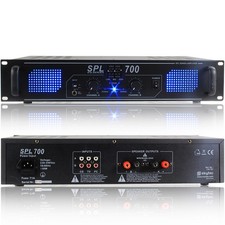Skytec SPL 700 DJ Power Amplifier 2-Channel 700W for Ultimate Sound