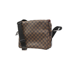 Borsa a tracolla Louis Vuitton Naviglio Damier Ebene pelle marrone N45255 66CA753