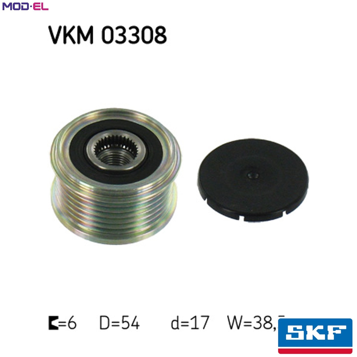 Fits SKF VKM 03308 ALTERNATOR PULLEY - Image 11