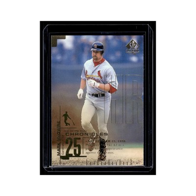 Mark McGwire 1999 SP Authentic Home Run Chronicles #HR63 St. Louis Cardinals NM