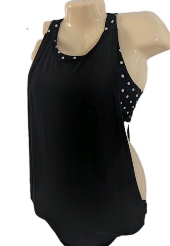π Tankini Kira Grace 2-fer top bianco e nero a pois piccolo canotta senza maniche π - Foto 5 di 5