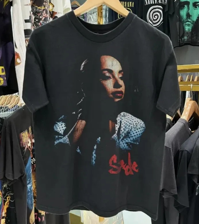2-Sided Sade T Shirt Grunge Y2K Vintage 1993 Tour Graphic Emo Rave Indie Goth
