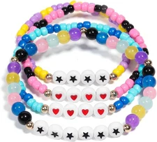 AICase Korea-Pop Bracelet Set of 4, Stuff Cosplay Gifts Outfit Costume... 