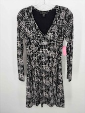 Pre-Owned Karen Kane Black Size XS Short Long Sleeve Dress