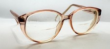 Vintage Joyce Pink Translucent Oval Sunglasses FRAMES ONLY USA