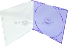5.2mm Slimline Purple Color 1 Disc CD Jewel Case Lot