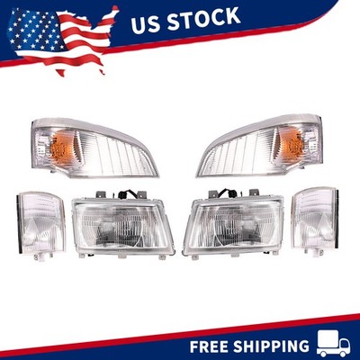 LH RH Headlight & Corner Lamp & Marker Light for Mitsubishi Fuso FE Trucks 4.9L