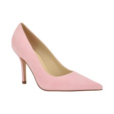 Women's Nine West Gemmha Slip-On Stiletto Pumps Light Pink Suede