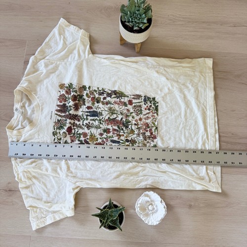 Botanical Wildflower T Shirt Vintage Adolphe Millot Nature Gardener XL Boho Cozy - Picture 10 of 13