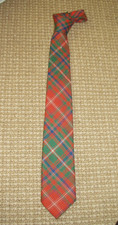 Macdougall Clan 100 Wool Tie Tartan Plaid - Made In Scotland 3  - Small Holes