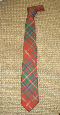 Macdougall Clan 100% Wool Tie Tartan Plaid - Made In Scotland 3  -  Small Holes