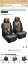 Mossy Oak Lpi Truck Heavy Duty Seat Covers For Front Seats Fits Full-size Suv