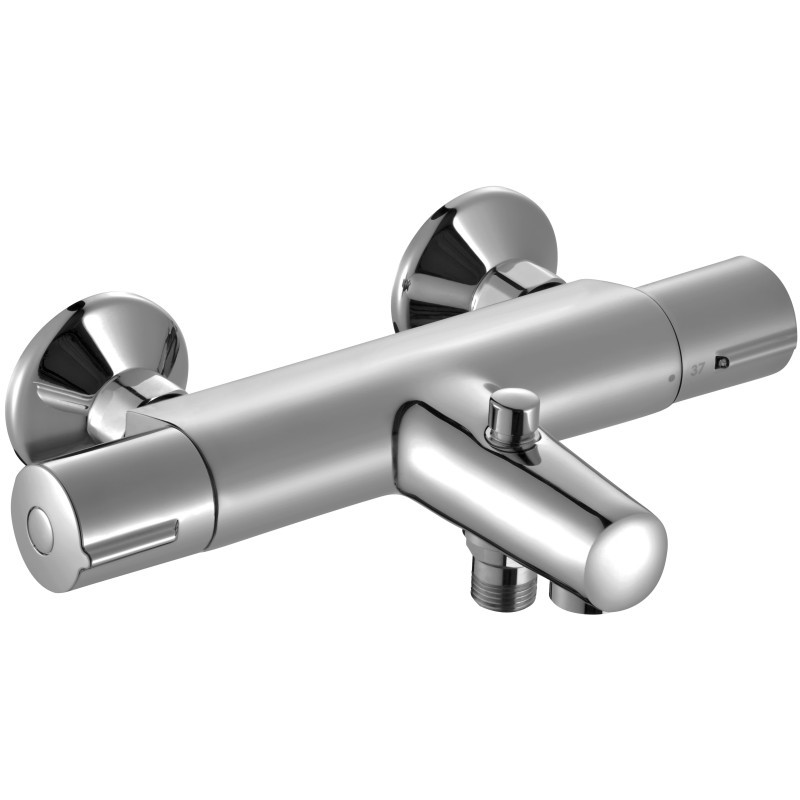 Robinet mitigeur thermostatique Jacob Delafon July laiton chromé haut de gamme
