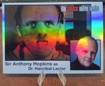 Custom Rainbow Holofoil The Silence of Lambs Sir Anthony Hopkins Trading Card