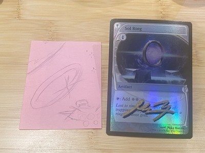 MTG Mystery Boosters 2 FOIL Future Sight Sol Ring Artist Proof HALO RING Sketch