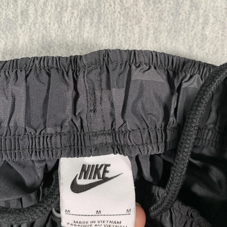 Pantalones Cortos Nike Para Hombre Medianos Negros Tejidos Elásticos Bolsillos con Cordón Foto 4 de 4