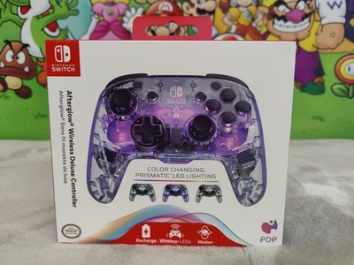 Nintendo Switch Afterglow Wireless Deluxe Color Changing LED Controller PDP