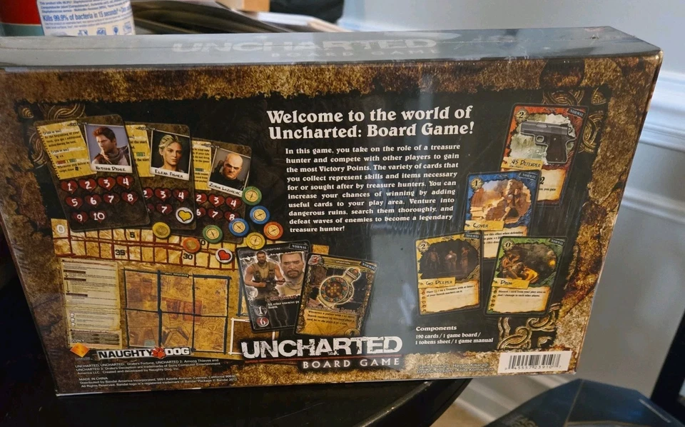 Juego de mesa Bandai's Uncharted de Naughty Dog Foto 3 de 3