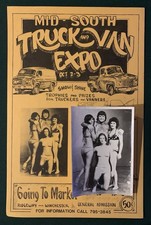 Truck & Van Expo Flyer + photo Jerry King Lawler Memphis Mud Boy Neutrons Sage