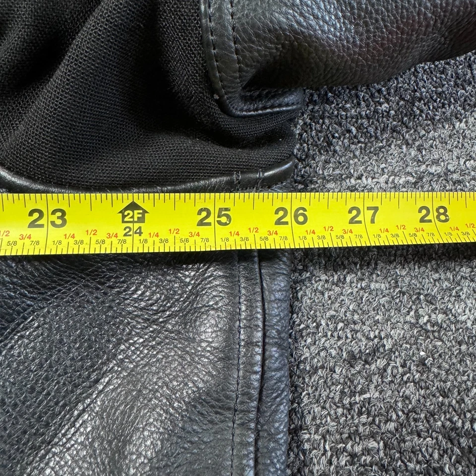 Chaqueta acolchada de cuero para motocicleta Suzuki Hayabusa - para hombre talla 48 negra Foto 3 de 4