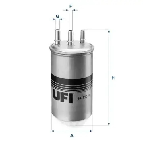 Fuel filter Filter Insert 24.115.00 UFI for DACIA RENAULT
