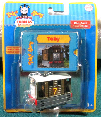 Vintage TOBY #7-THOMAS & FRIENDS TRAIN-Take Along-Diecast-2006-New On Card