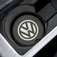 Volkswagen Soapstone Car Coaster – Vehicle Interior Accessory 