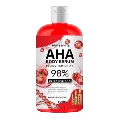 PARTY WHITE AHA BODY SERUM PLUS VITAMIN C&E 98% INTENSIV AHA