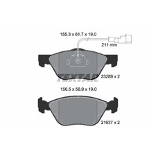 Satz Bremsbeläge Bremsklötze vorne für Alfa Romeo GTV 916 Spider | 593074