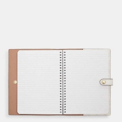 NWT ❤️ Coach Notebook In Signature Canvas white chalk | eBay