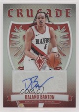 2023-24 Panini Phoenix Crusade Signatures Dalano Banton #CS-DBA Auto 1cj2