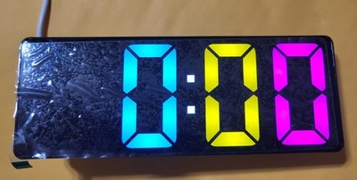 JX012 LED Alarm Clock/Wall Clock Open Box Tested and Fully Functional.