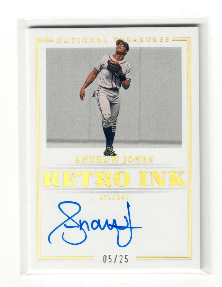 Andruw Jones Baseball Autographed Sports Trading Cards