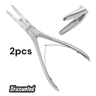 Beyer Bone Rongeurs, 45 Degree Curved 7 Inches Double Action Dental Instruments