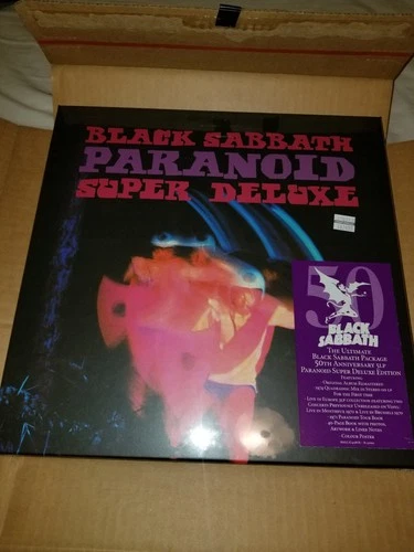 Black Sabbath Paranoid Super Deluxe 5 LP 50th Annivsry Box Set New Sealed