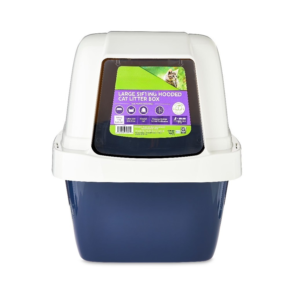 Large Sifting Hooded Enclosed Cat Litter Box
