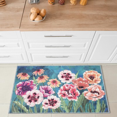 Impressions Indoor Printed Polyester Low Profile Mat - Contemporary Graphic B...