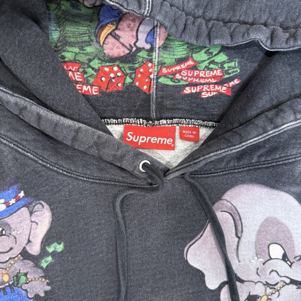 Supreme Elephant Hooded Sweatshirt Black FW22 | eBay