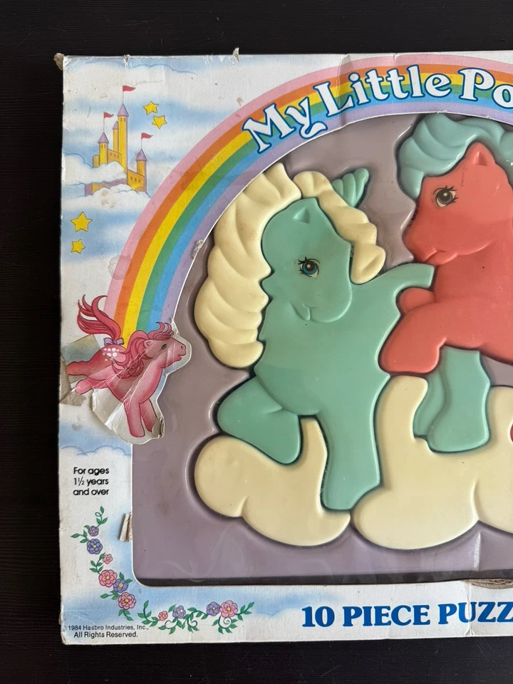 Puzzle My Little Pony Vintage 10 Piezas Hasbro 1984 Completo En Caja Juguete Años 80 Foto 2 de 4
