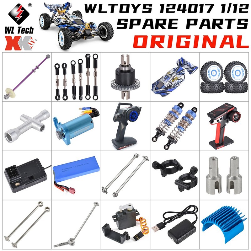 WLtoys XK 1/12 124017 RC Car Spare Parts Digital Servo Motor Shell Control Tire