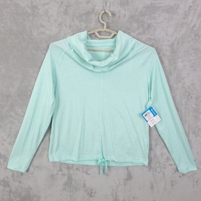 Columbia Knick Beach Pullover Cowl Womens Large Mint Green XL Fishing NWT