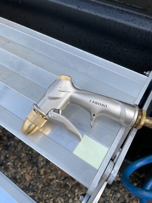 Upgrade Garden Hose Nozzle Sprayer Heavy Duty Metal Handheld Water High Pressure