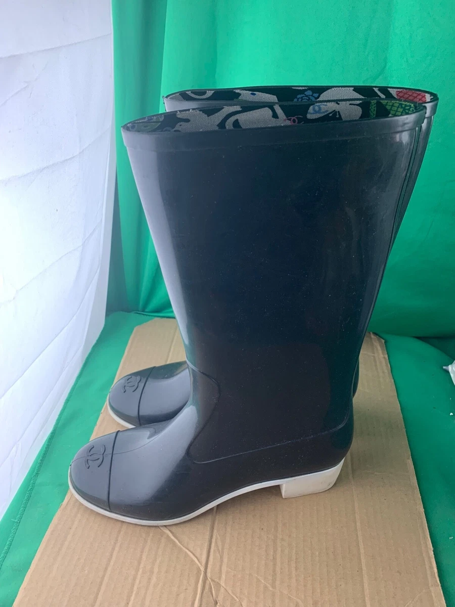 chanel rain boots price